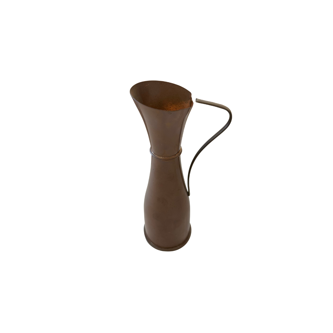 Found Slender Copper Pitcher