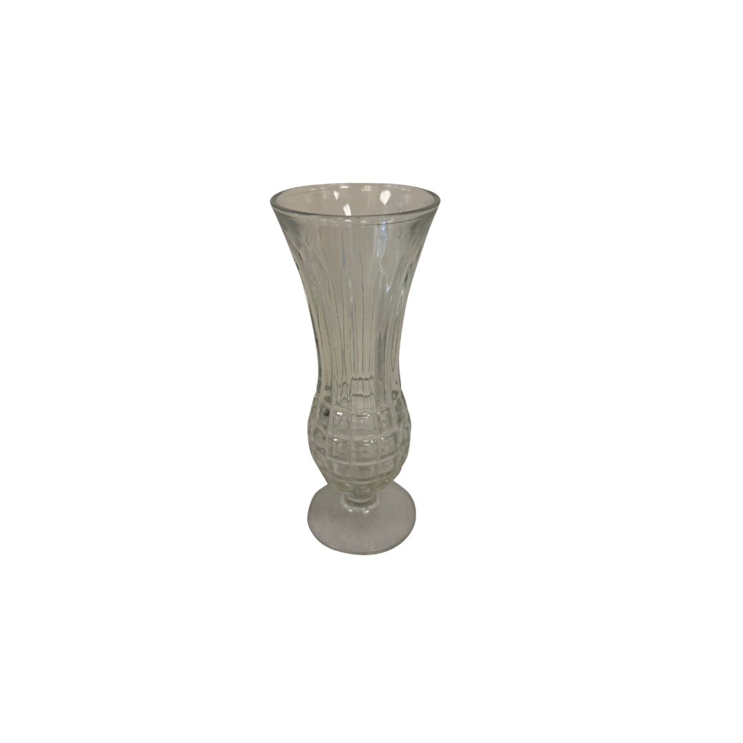 Found Glass Pedestal Vase