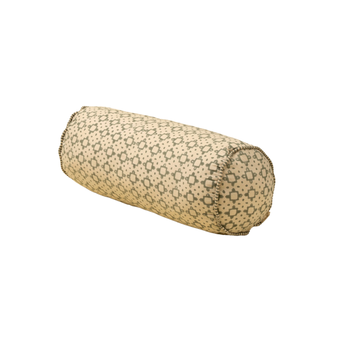Kiran Block Print Bolster Pillow