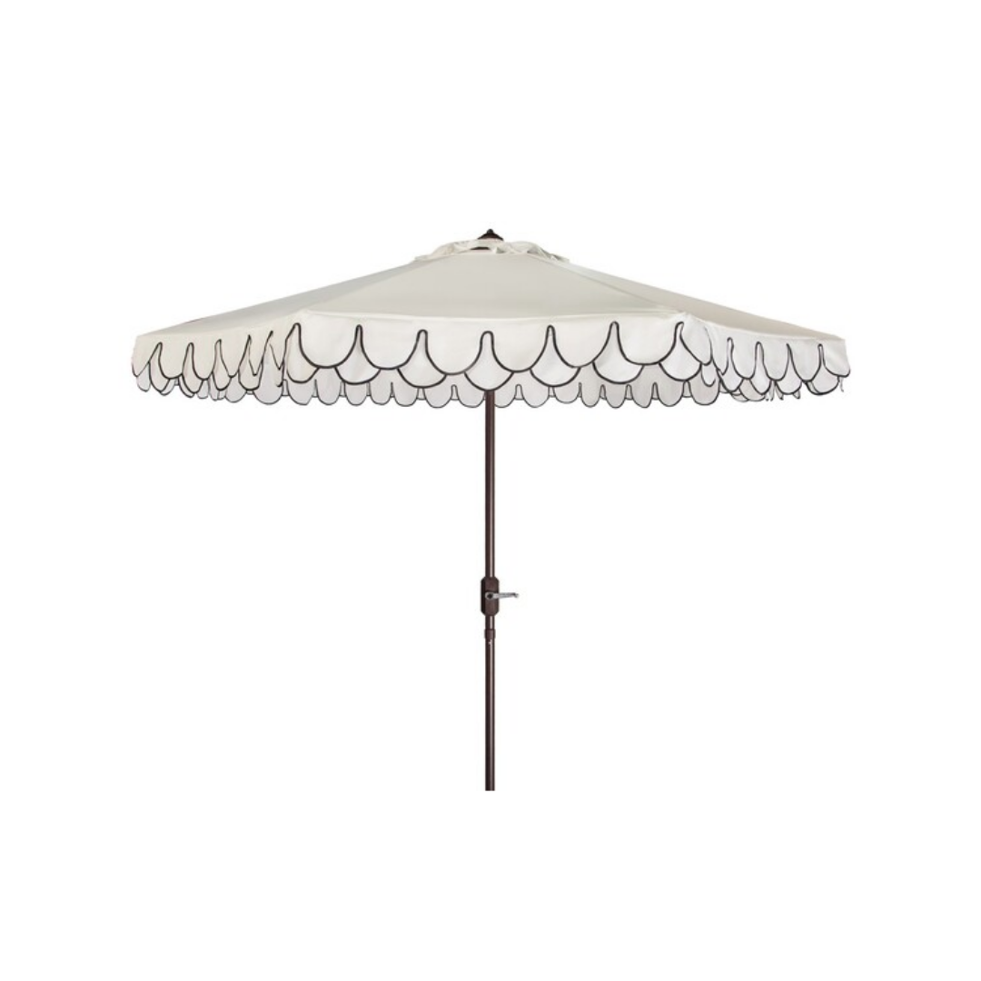 Elegant Valance Outdoor Umbrella - 9 FT