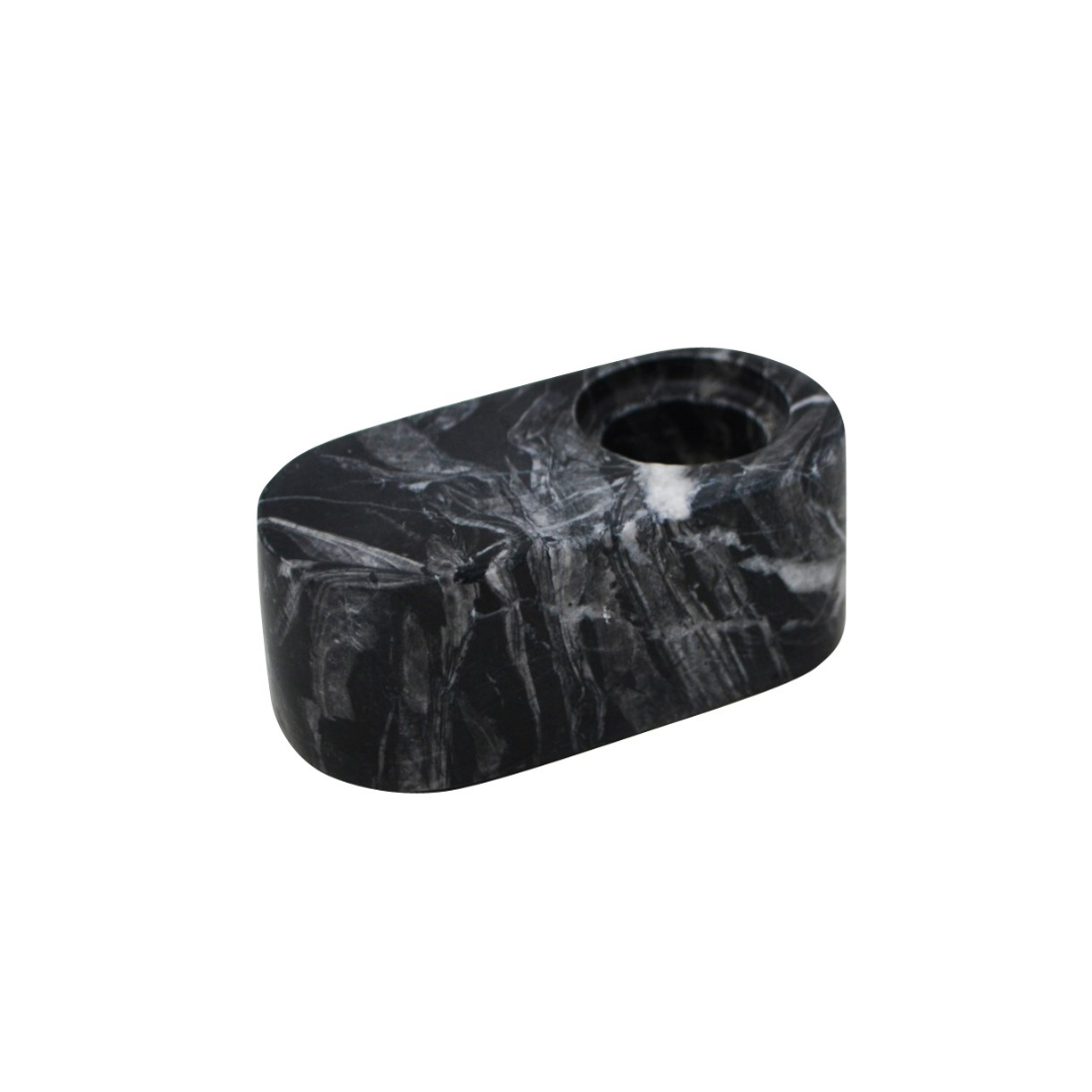 Black Marble Candleholder