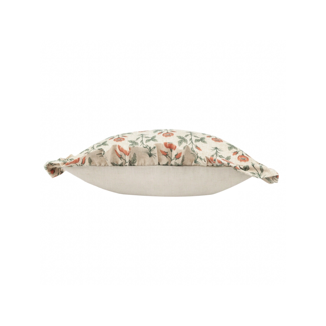 Renee Printed Ruffle Cushion