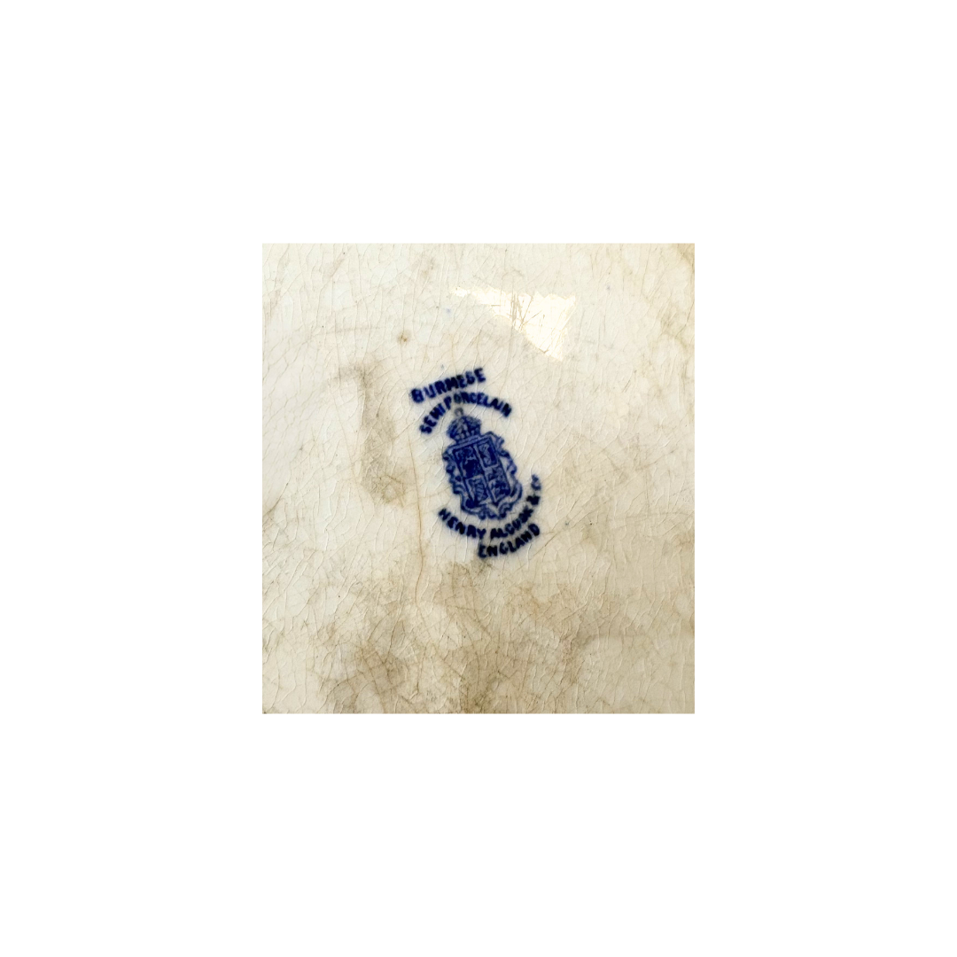 Found Blue Faiencerie de Gien Oval Platter