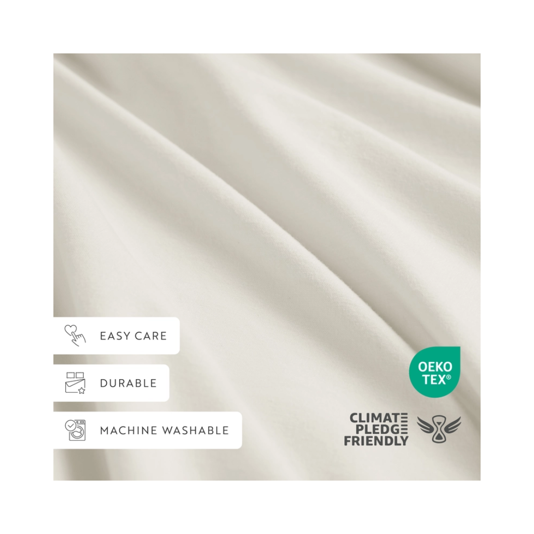 Ivory Okeo-Tex Cotton Sheet Set