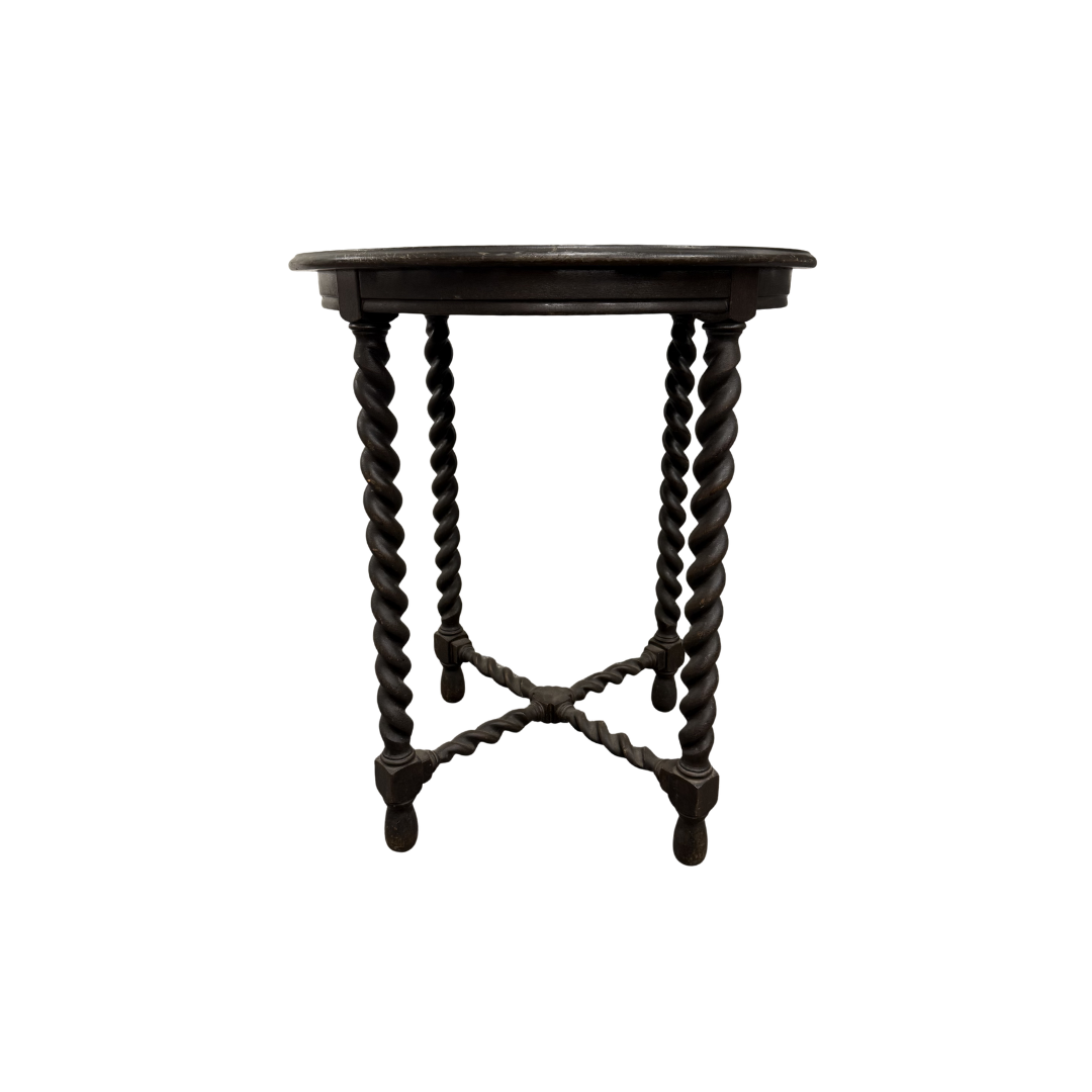 Found Jacobean-style Table with Barley Twist Legs