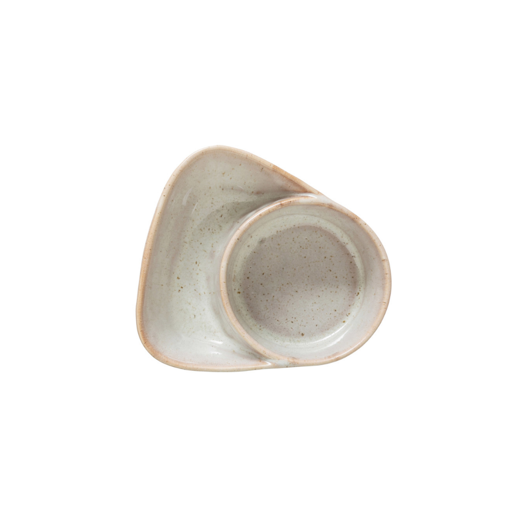 Stoneware Cracker and Soup Bowl