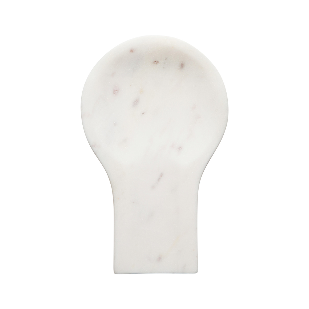 White Marble Spoon Rest