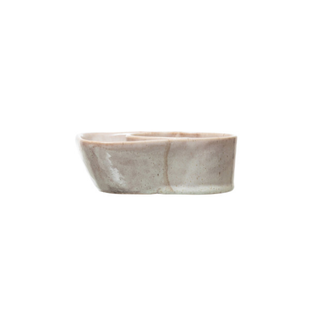 Stoneware Cracker and Soup Bowl