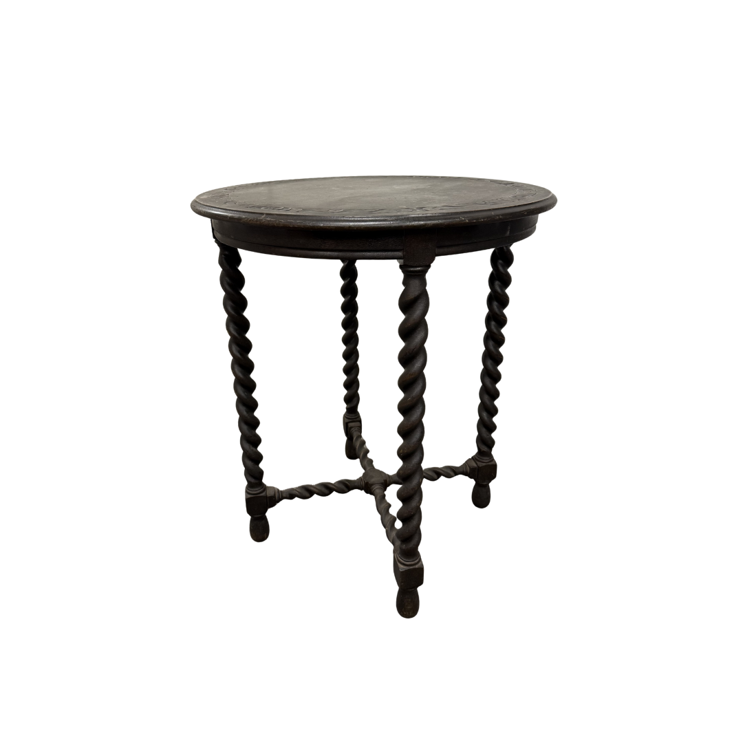 Found Jacobean-style Table with Barley Twist Legs