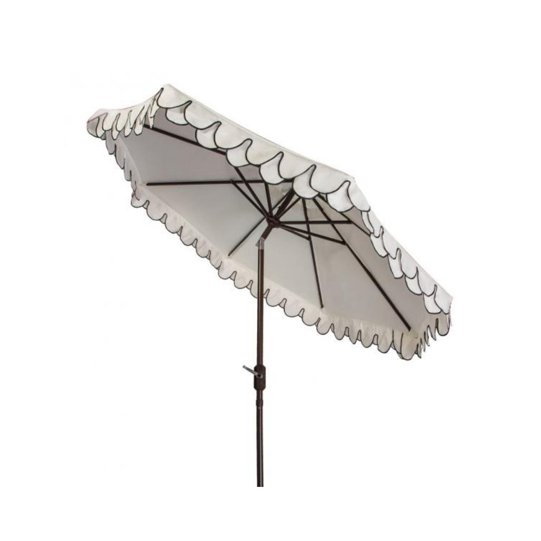 Elegant Valance Outdoor Umbrella - 9 FT