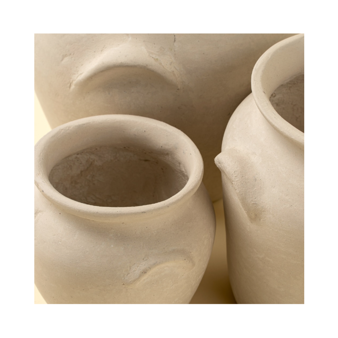 Milos Paper Mache Urn