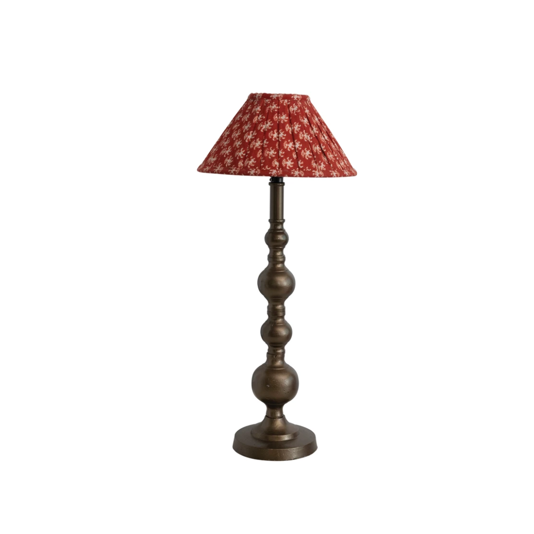 Pleated Cotton Shade Table Lamp