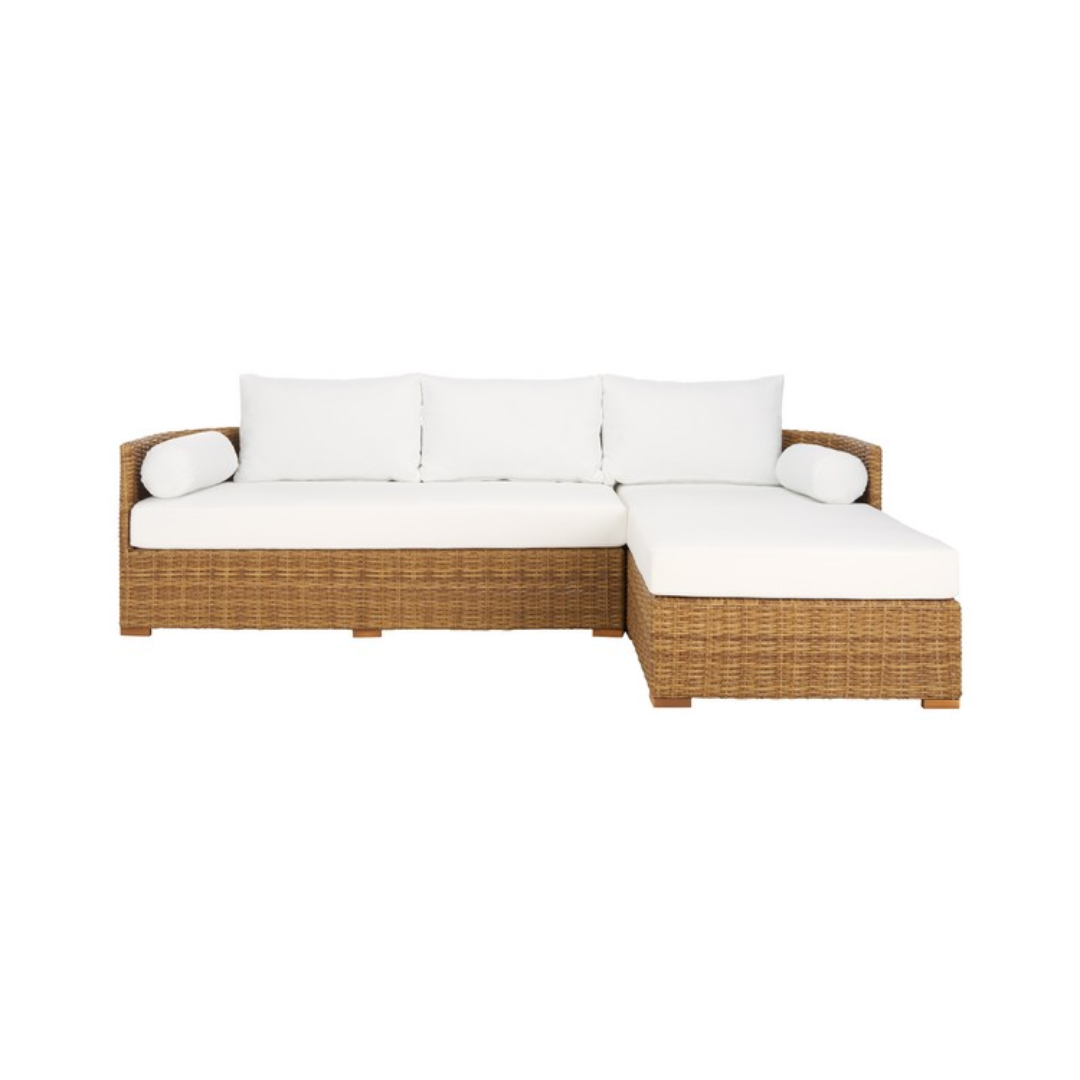 Anguilla Wicker Outdoor Chaise Sectional