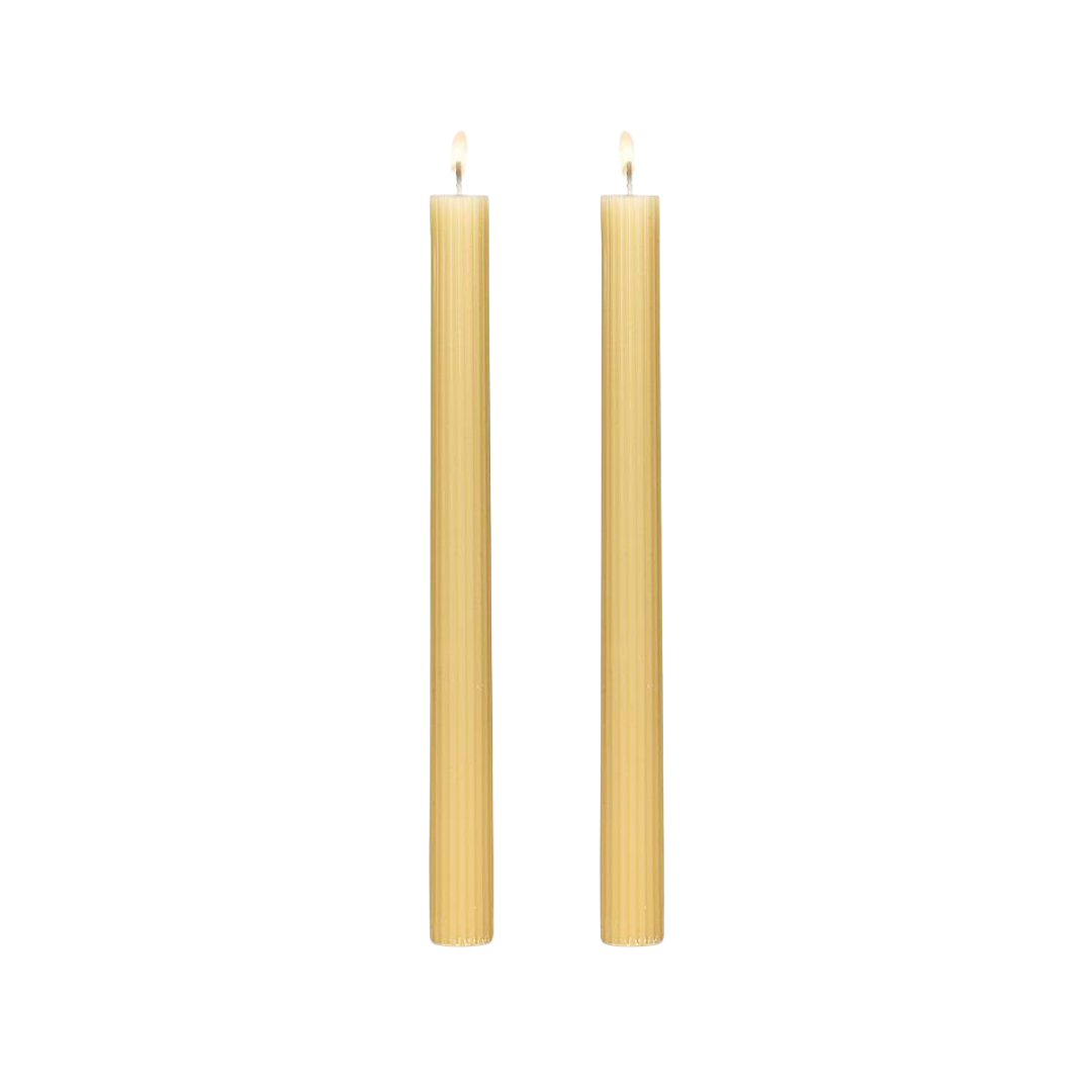 Ribbed Taper Candles
