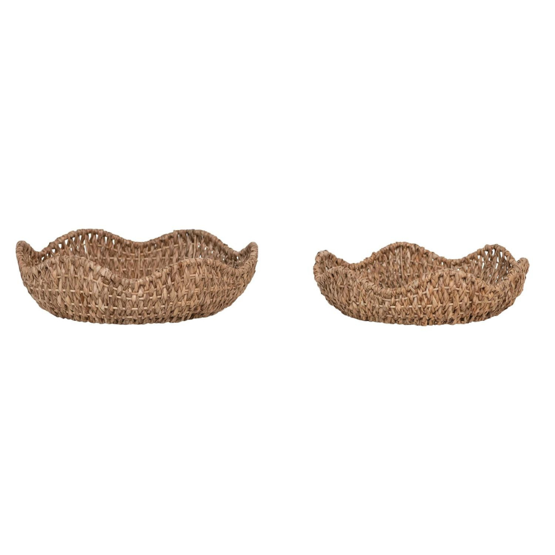 Woven Scalloped Bowls