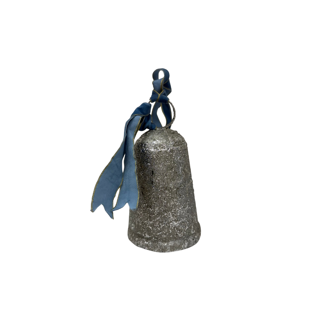 Silver Sparkle Bell Ornament