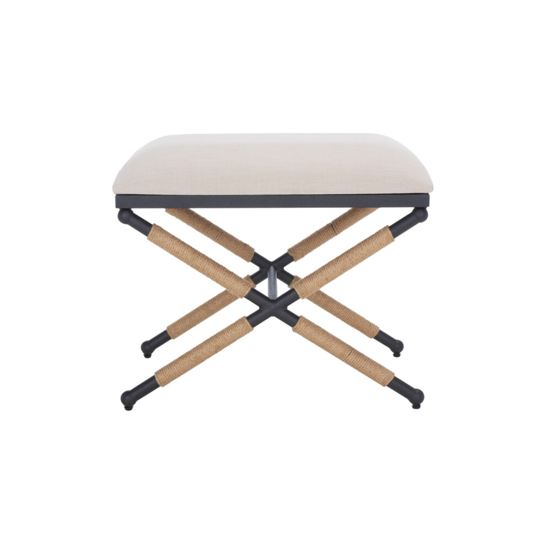 Carmelo Hemp Wrapped Ottoman