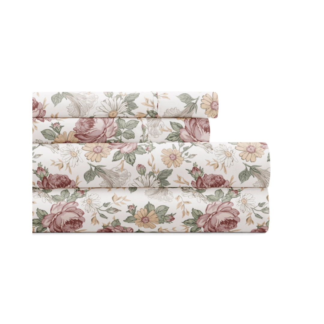 Blooming Floral 4 Piece Sheet Set