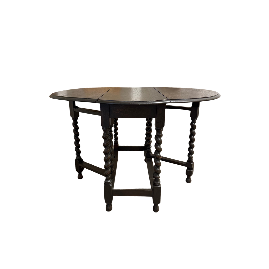 Found English Barley Twist Folding Table