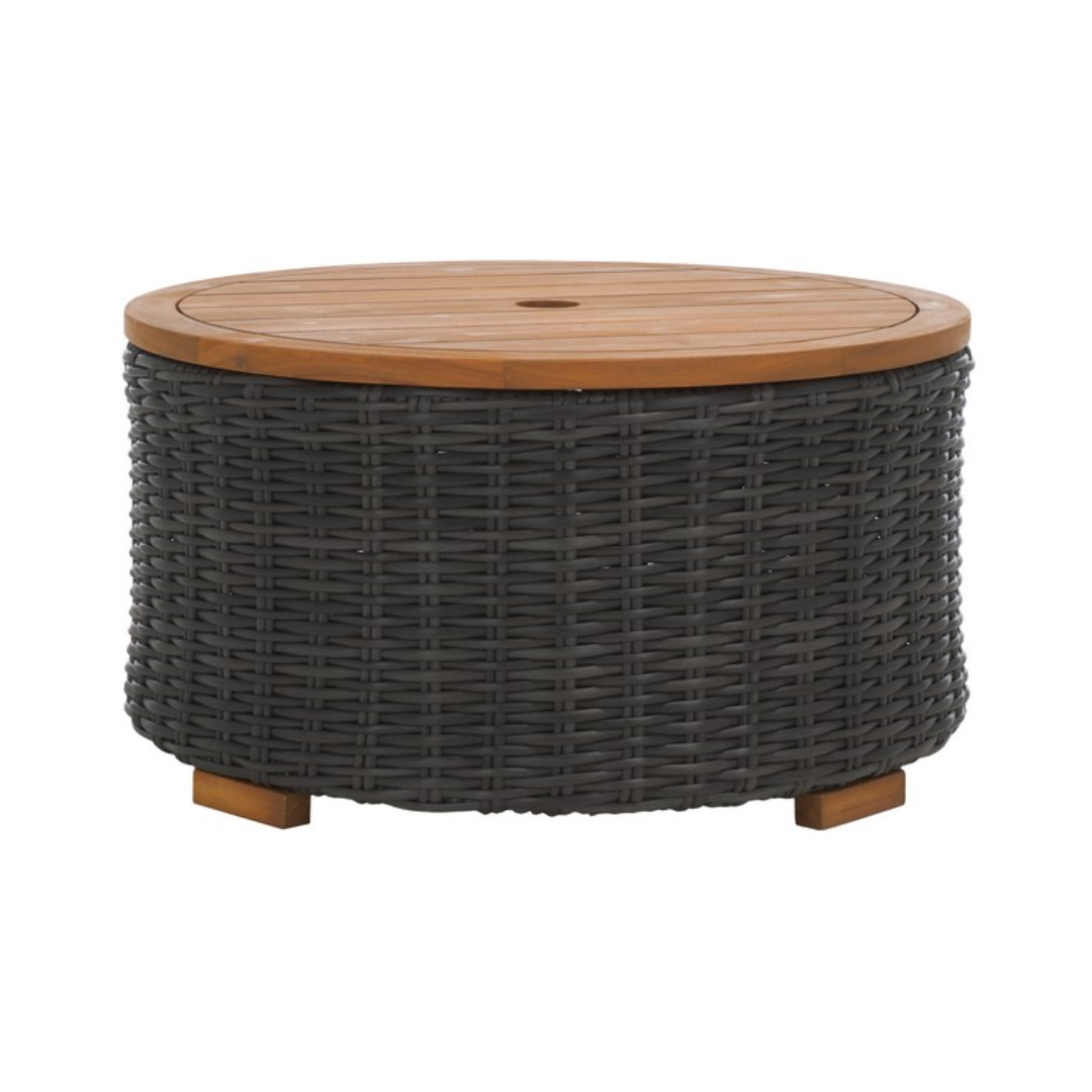 Anguilla Wicker Storage Outdoor Coffee Table