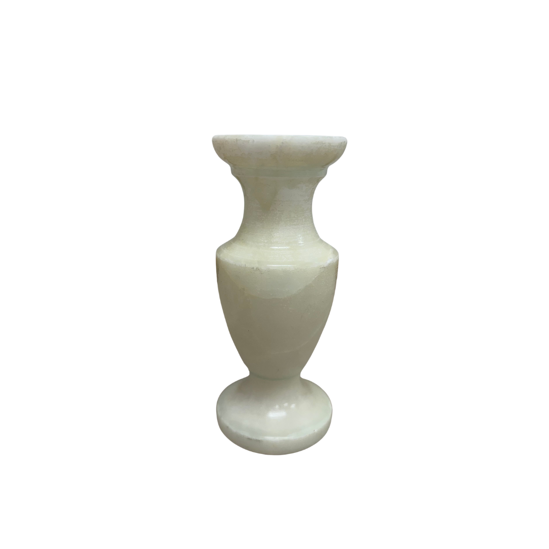 Found White Marble Vase