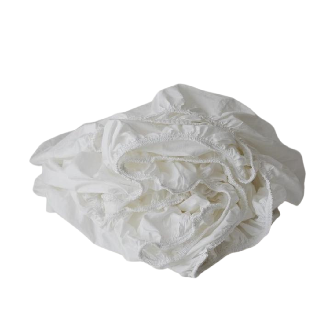 White Turkish Cotton Fitted Sheet