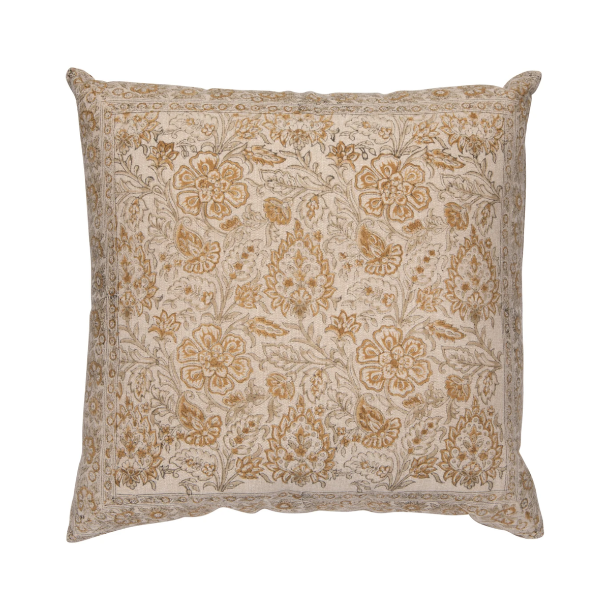 Celosia Block Print Pillow