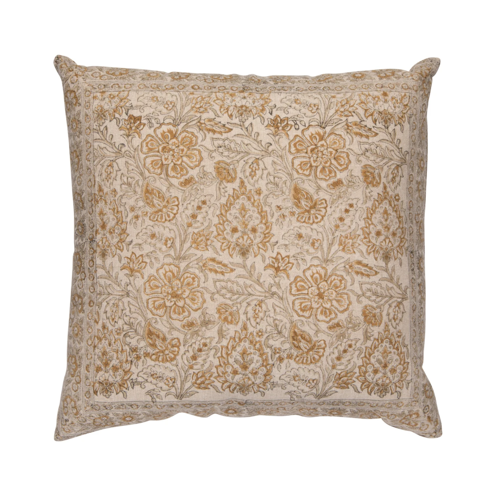 Celosia Block Print Pillow