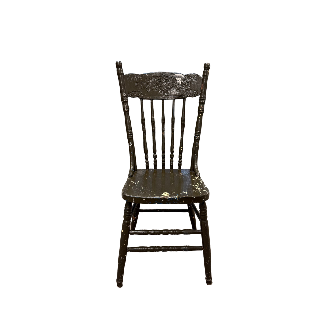 Found Spindle Back Painted Chair
