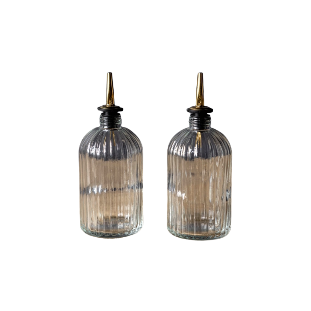 Scalloped Oil &amp; Vinegar Dispensers