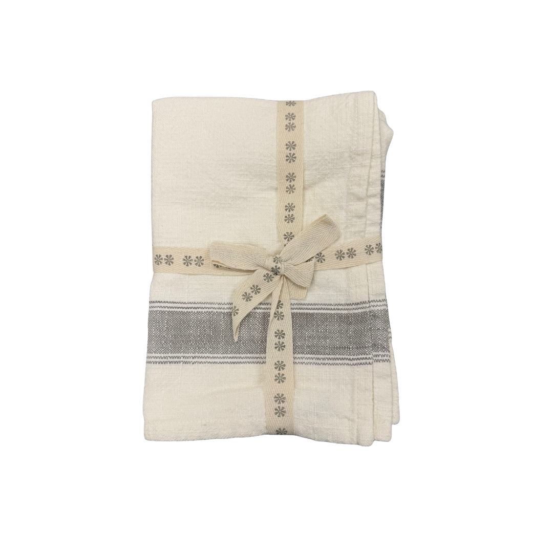 Grain Sack Tea Towels - Set of 2