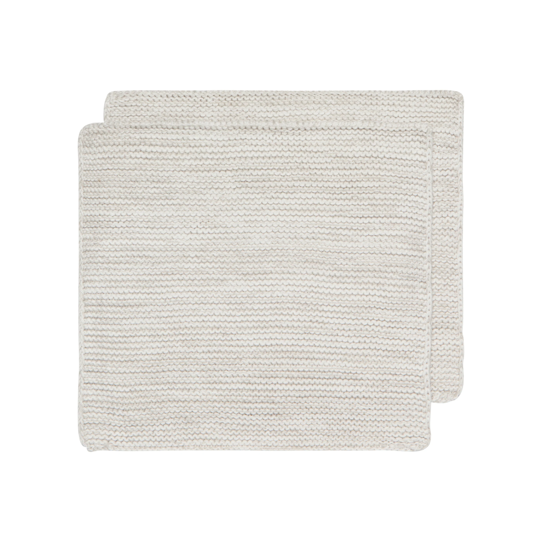 Gray Knit Dishcloths Set