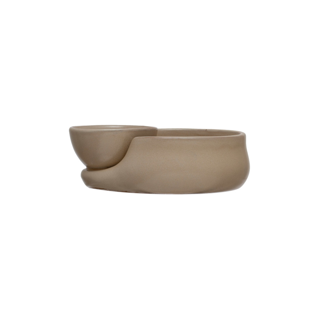 Stoneware Cracker & Soup Bowl