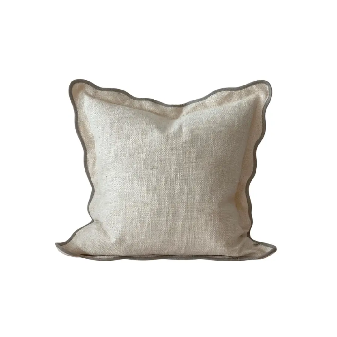 Chloe Square Scalloped Edge Pillow