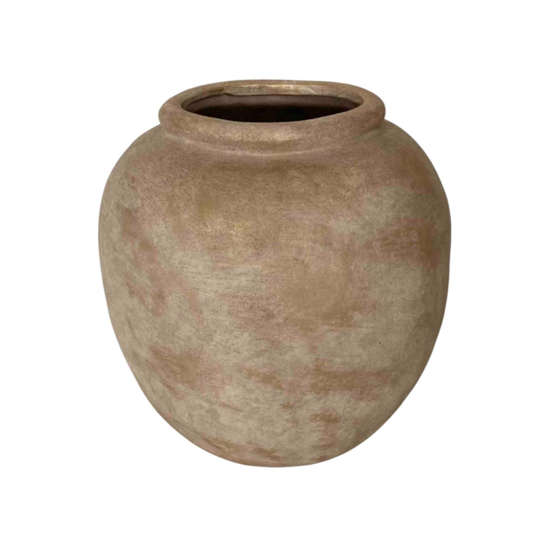 Greige Ceramic Pot