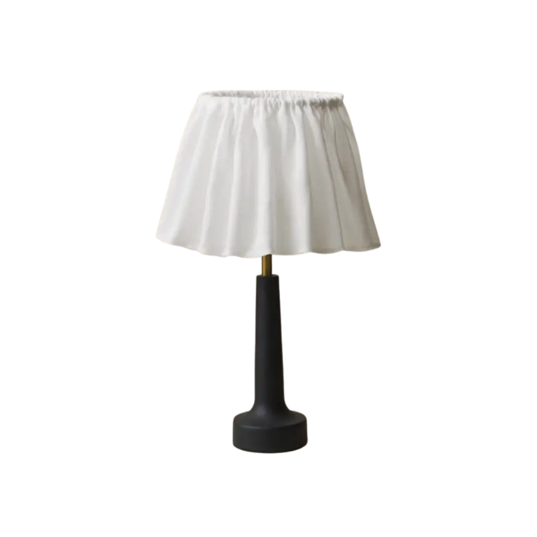 Voltaire Petite Pleated Ruffled Table Lamp
