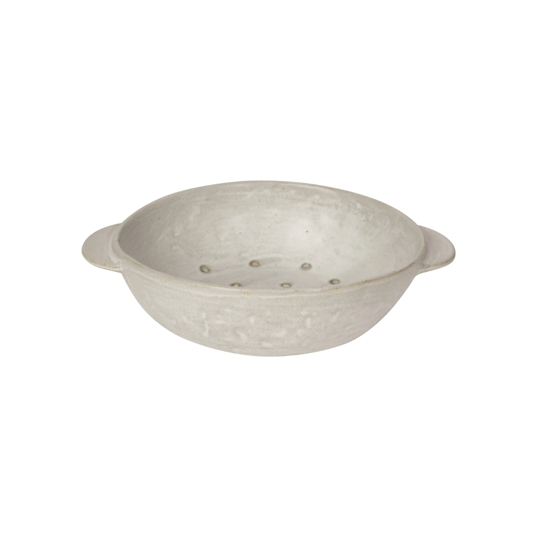 Ivory Stoneware Fruit Bowl