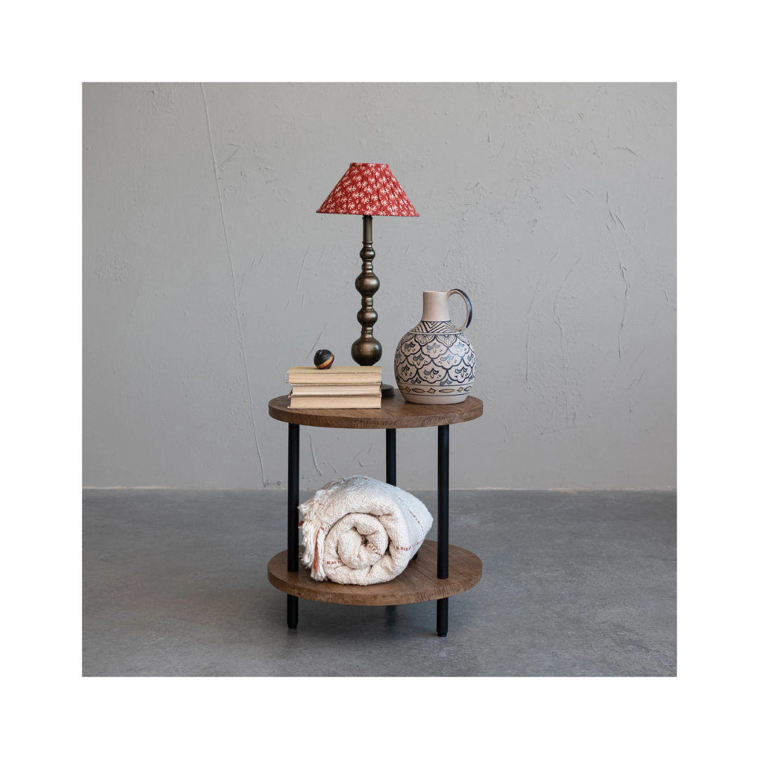 Pleated Cotton Shade Table Lamp