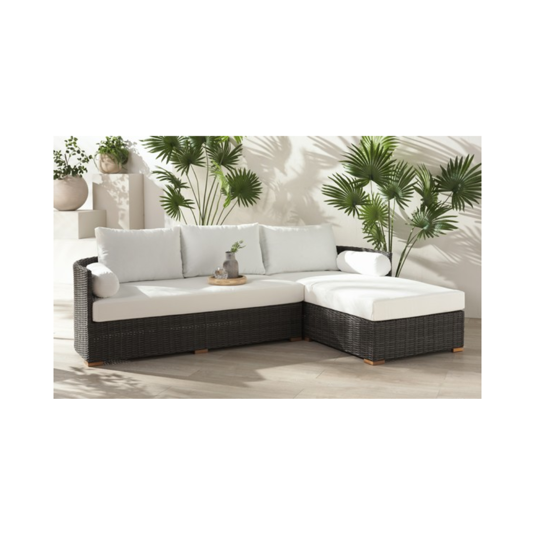 Anguilla Wicker Outdoor Chaise Sectional