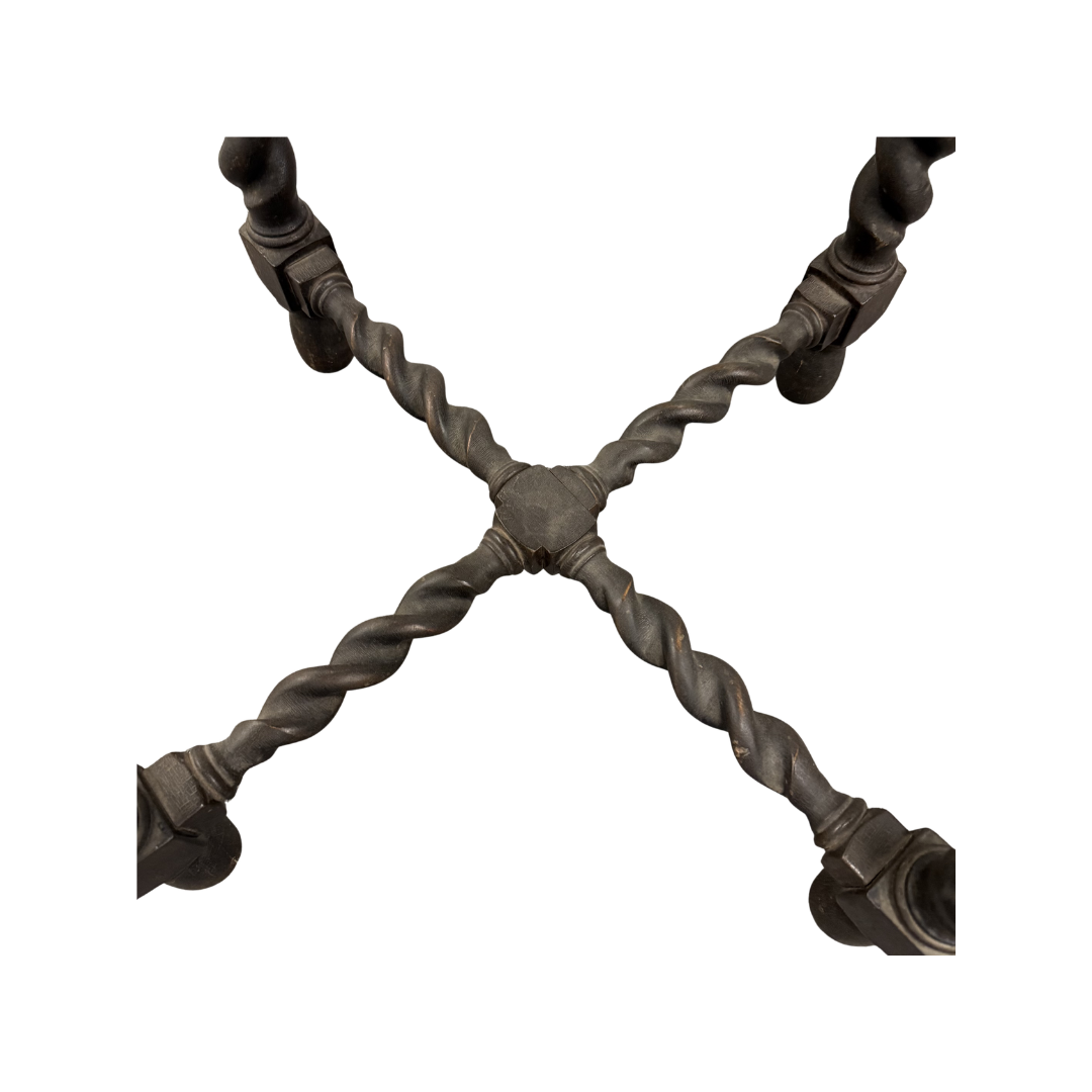 Found Jacobean-style Table with Barley Twist Legs