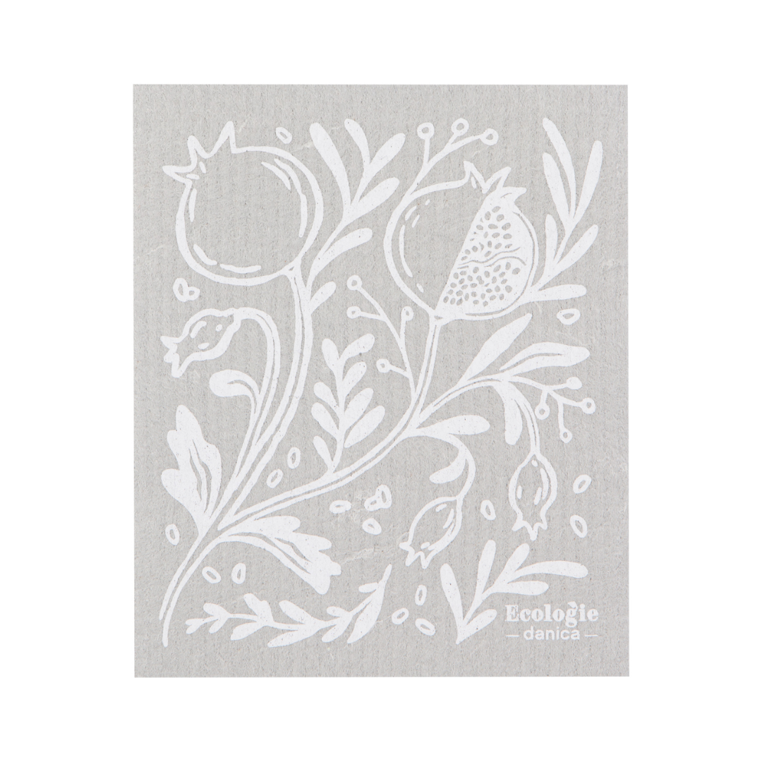 Pomegranates Swedish Dishcloth