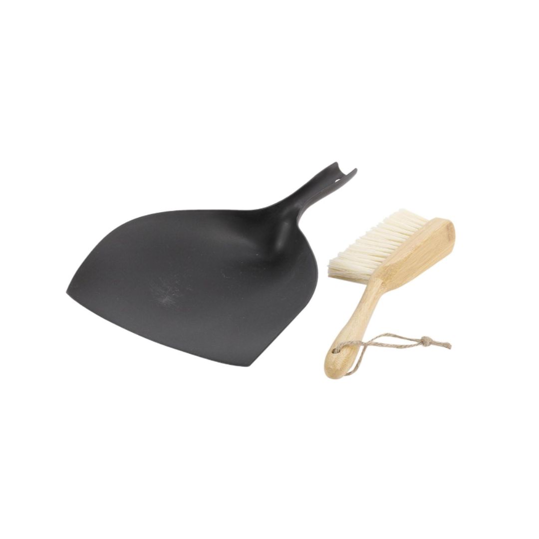 Black Dustpan & Brush Set
