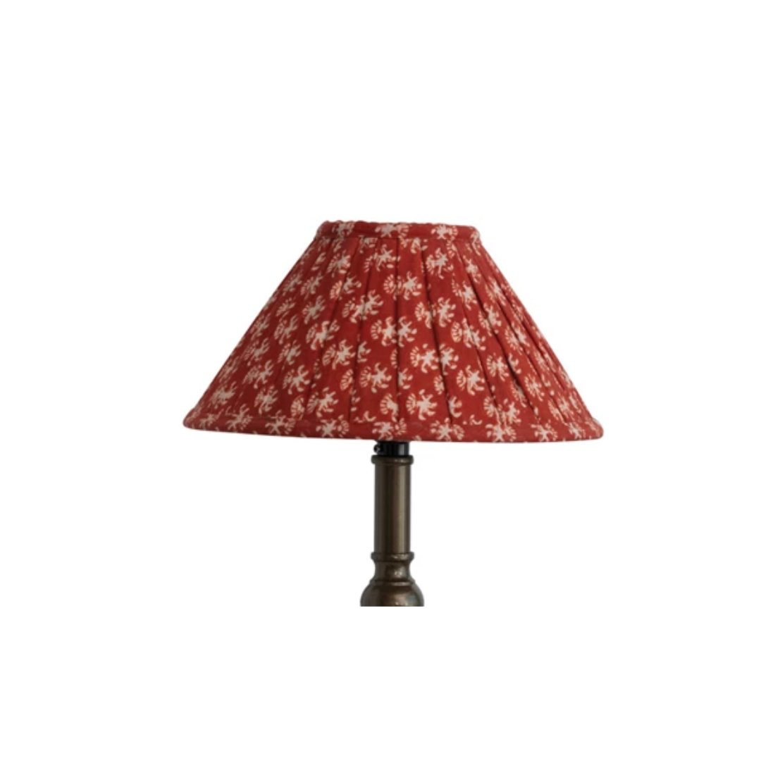 Pleated Cotton Shade Table Lamp