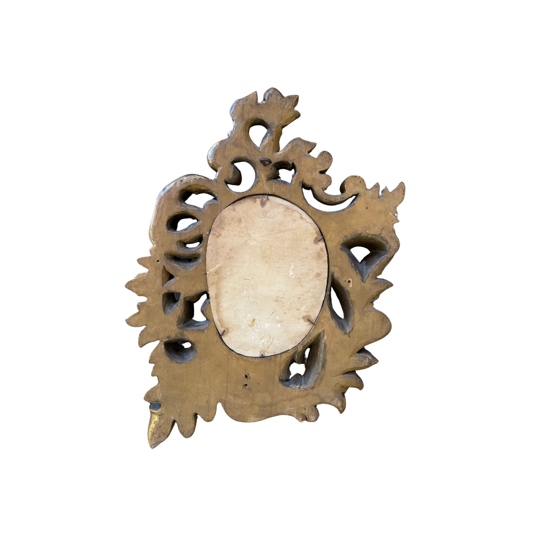 Found Gilt Wooden Asymetrical Mirror