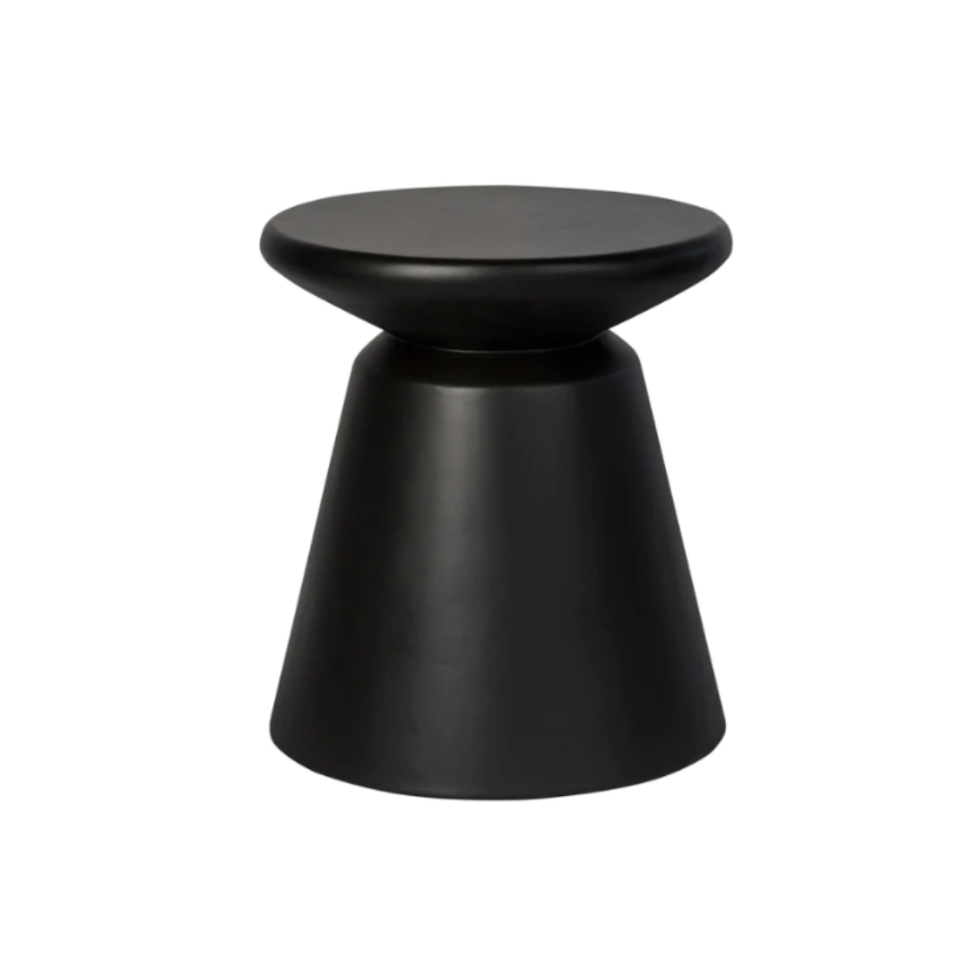 Concrete Mineral Side Table