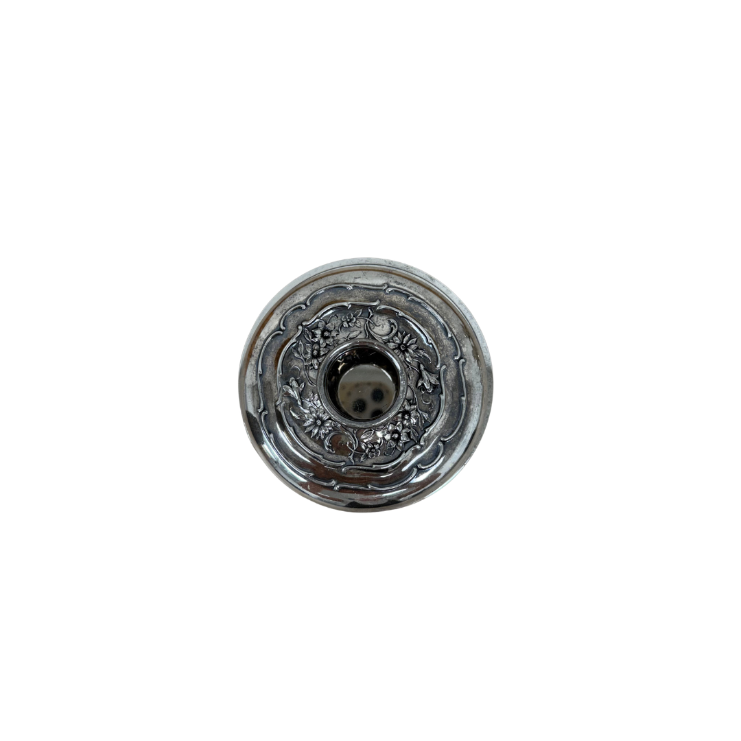 Found Silver Vanity Jar &amp; Decorative Lid