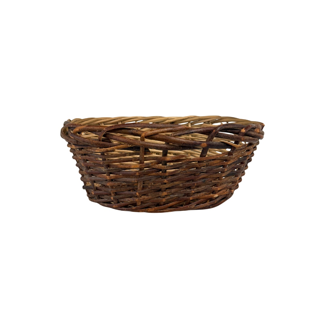 Found Woven Wicker Basket