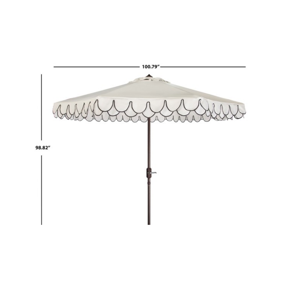 Elegant Valance Outdoor Umbrella - 9 FT