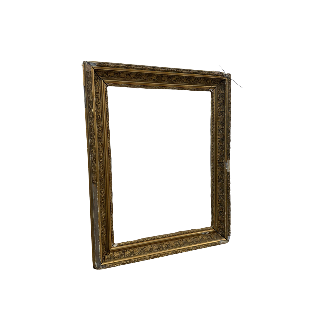 Found Maple Leaf Guilded Frame