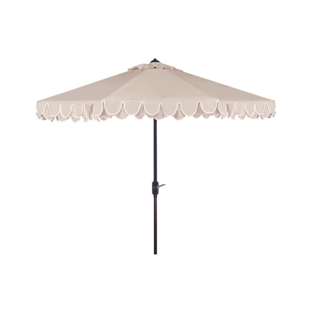 Elegant Valance Outdoor Umbrella - 9 FT